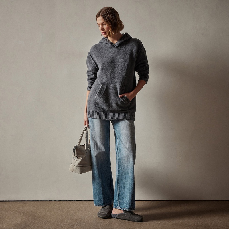 Cotton Cashmere Oversize Hoodie – Flint