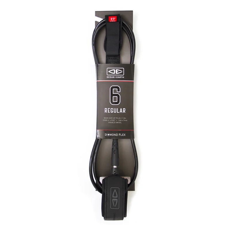 DIAMOND FLEX REGULAR 6FT LEASH – BLACK