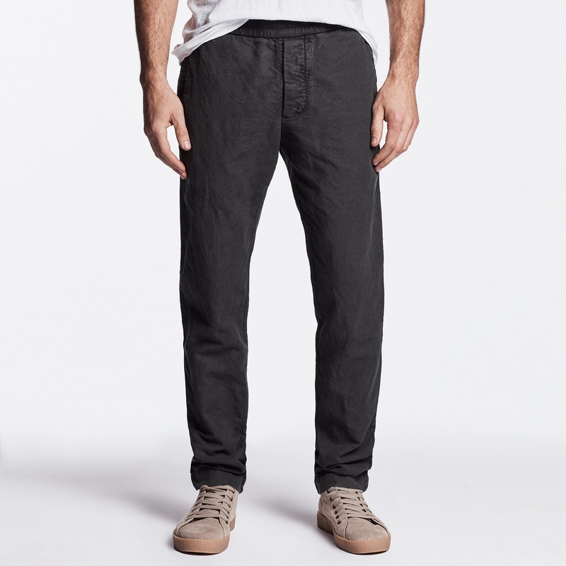 Cotton Linen Canvas Work Pant – Carbon Pigment