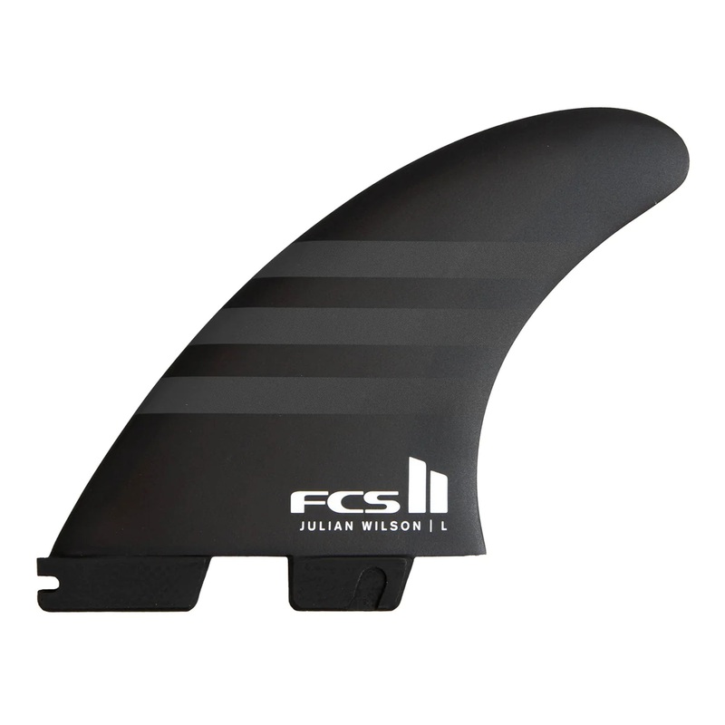 FCS II Julian Wilson Performance Core Tri Surfboard Fins – Medium/Black