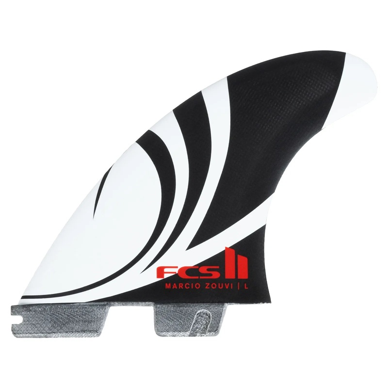 FCS II Sharp Eye PC Tri – Medium – Black / White