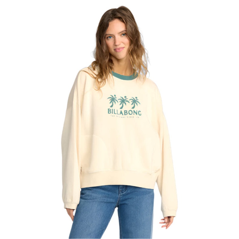 Billabong Triple Palms Crew Fleece Whitecap