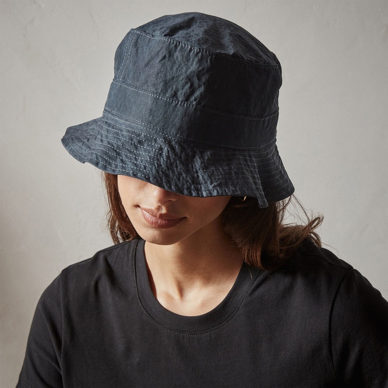 Cotton Metal Poplin Bucket Hat – Maine Pigment