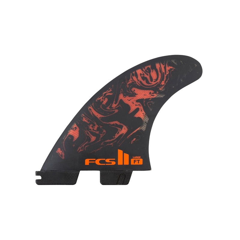 FCS II FT Performance Core Tri Surfboard Fins – Large/Red