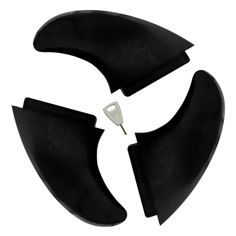 Storm Blade Standard Slot Box Soft Surfboard Fins – 4.5″/Black