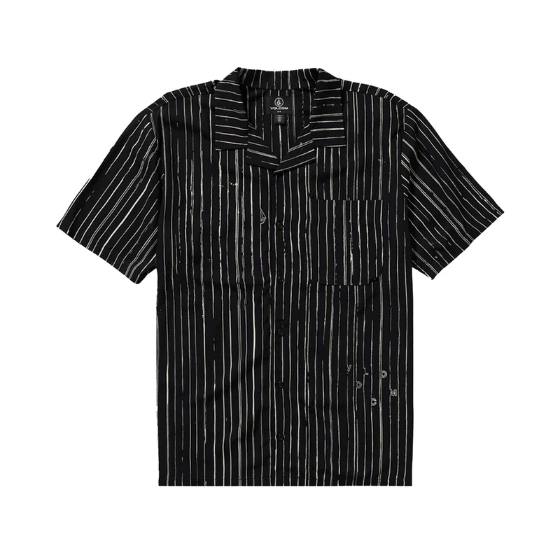 Volcom Mistostone Men’s S/S Dress Shirt – Black White