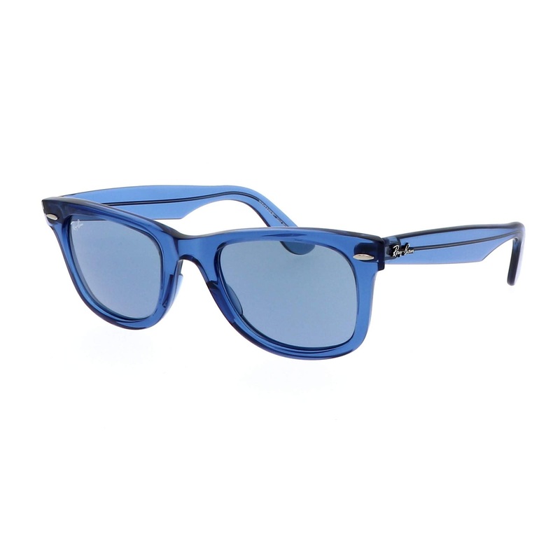 Ray-Ban Wayfarer Men’s Sunglasses – Photo Striped Blue/Dark Grey
