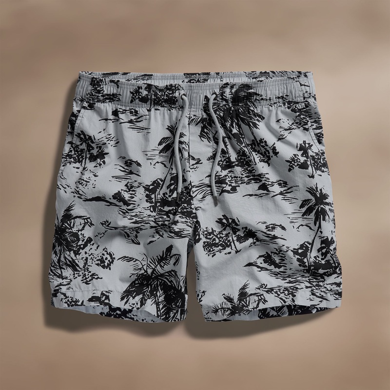 Brandlera Print Short – Grey Glacier Pigment/Black