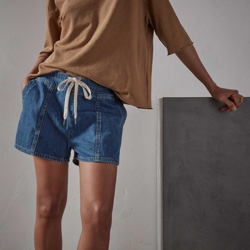 Patch Pocket Denim Short – Dark Indigo