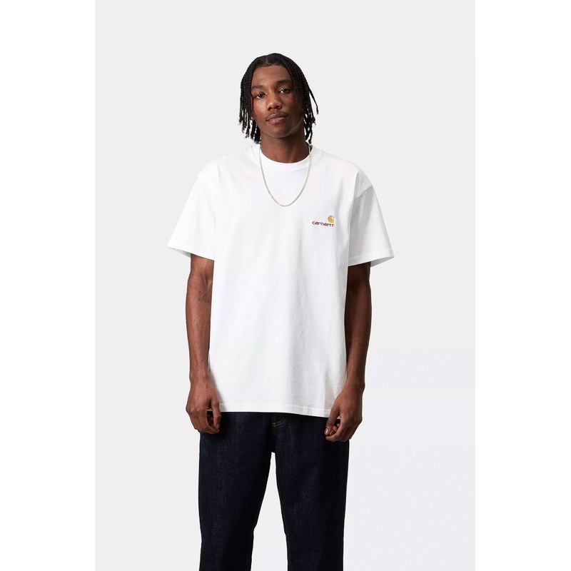 CARHARTT WIP – AMERICAN SCRIPT T-SHIRT – WHITE