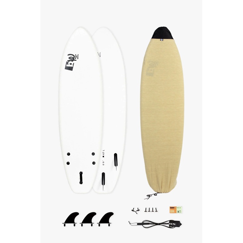 BW SOFT 6’6″ BEGINNER PACK | Softboard + Leash + Fins + Wax + Boardsock