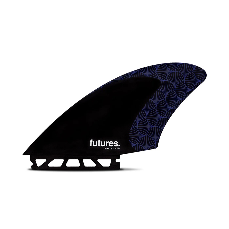 FUTURES RASTA KEEL HONEYCOMB TWIN – BLACK/PURPLE