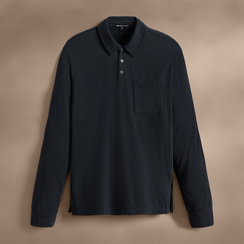 Long Sleeve Pocket Polo – Magma