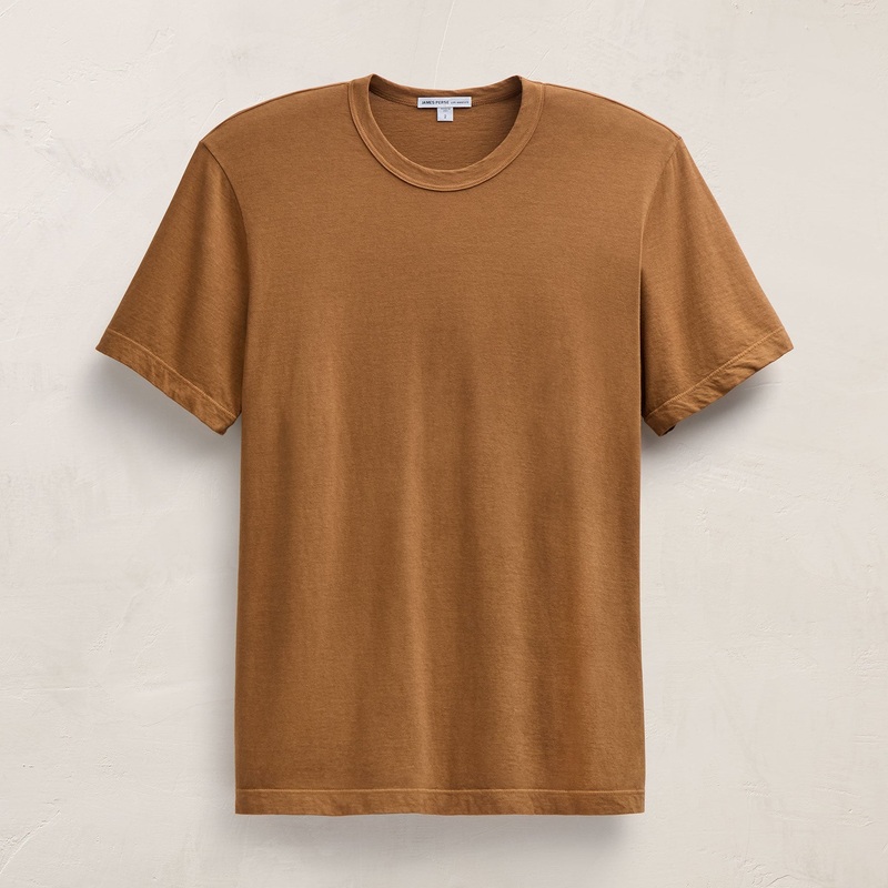 Short Sleeve Crew Neck – Whiskey Pigment