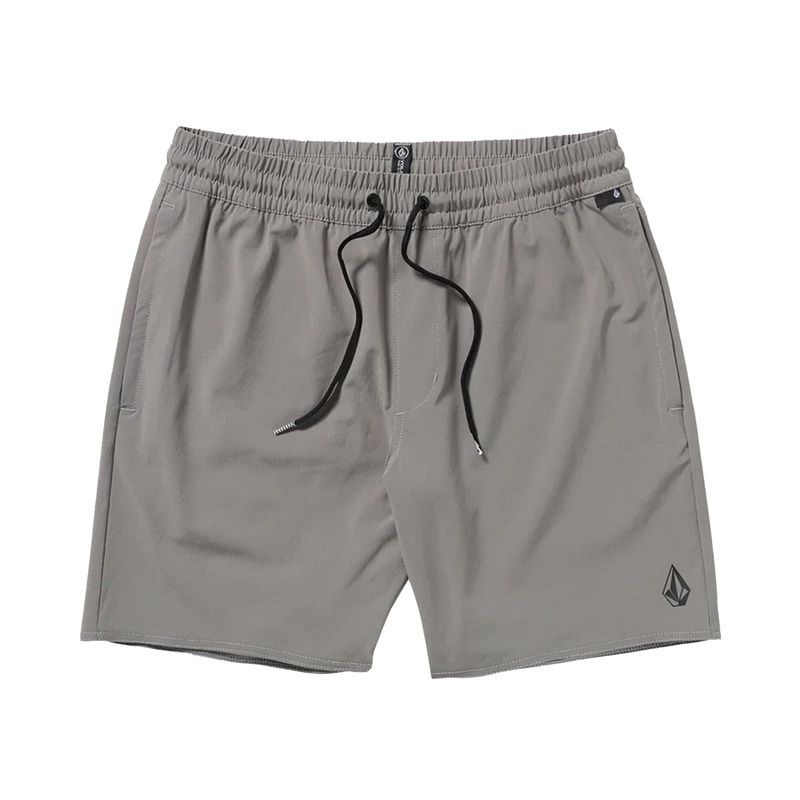 Volcom Nomoly Elastic Waist 18″ Men’s Walkshorts – Pewter