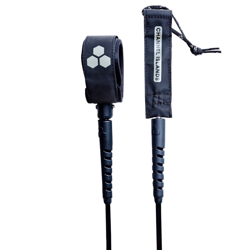 Channel Islands Round Step Up Leash-Black-10′ x 5/16″