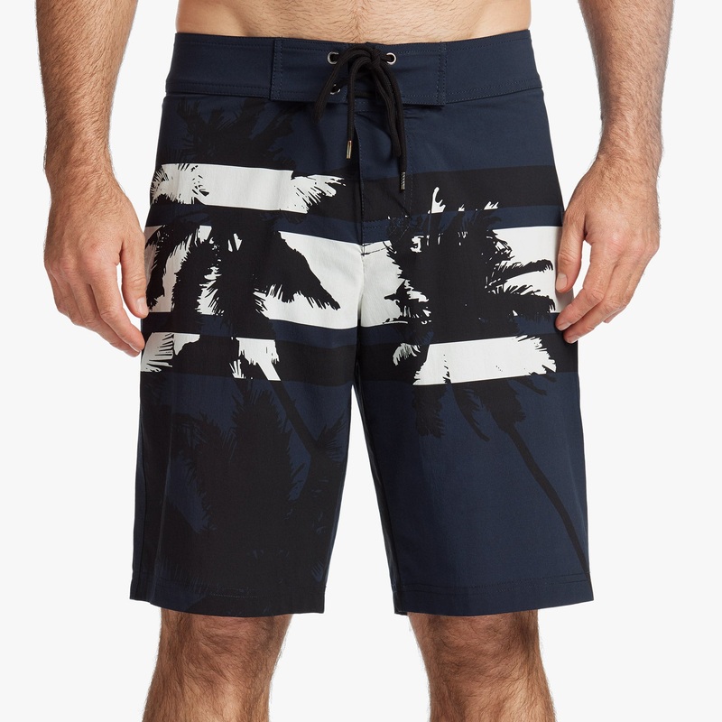 Printed Palm Mens Boardshort – Deep