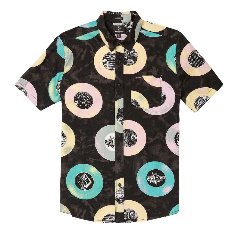 Volcom Entertainer LP Men’s Woven S/S Dress Shirt – Black