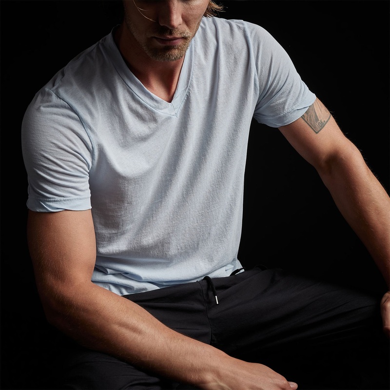 Clear Jersey V Neck – Memory Pigment