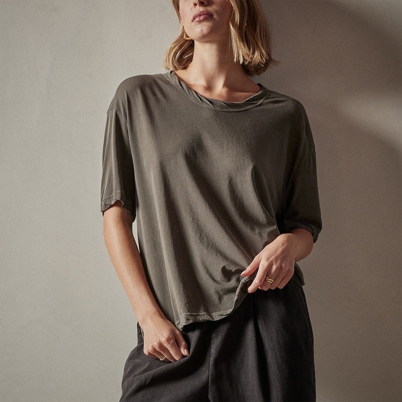 High Gauge Oversized Tee – Burro Pigment