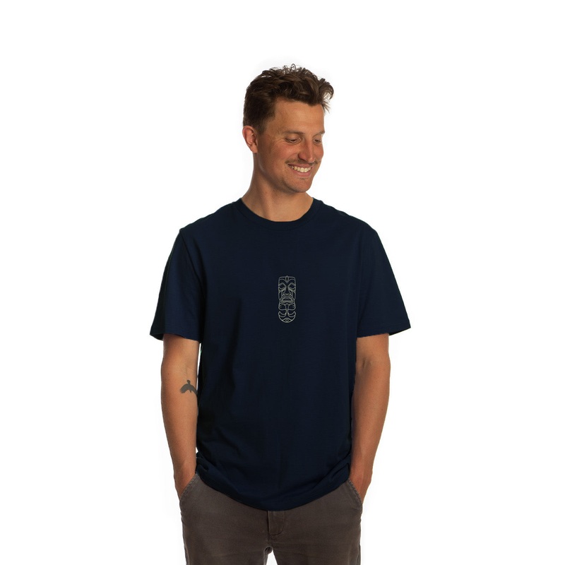 Tiki Two Faced T-Shirt Navy