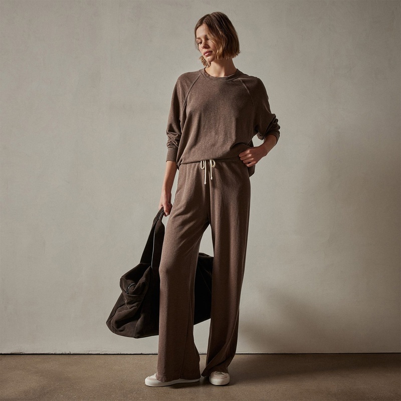 Wide Leg Sweatpant – Fox Pigment