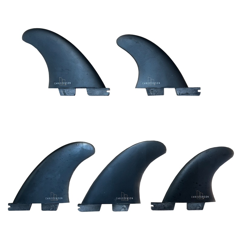Used FCS II Christenson PG Tri-Quad Surfboard Fins – Medium/Black