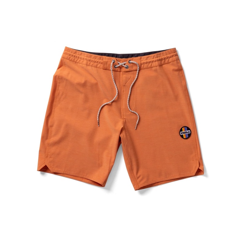 Vissla Solid Sets 18.5″ Boardshorts-Guava