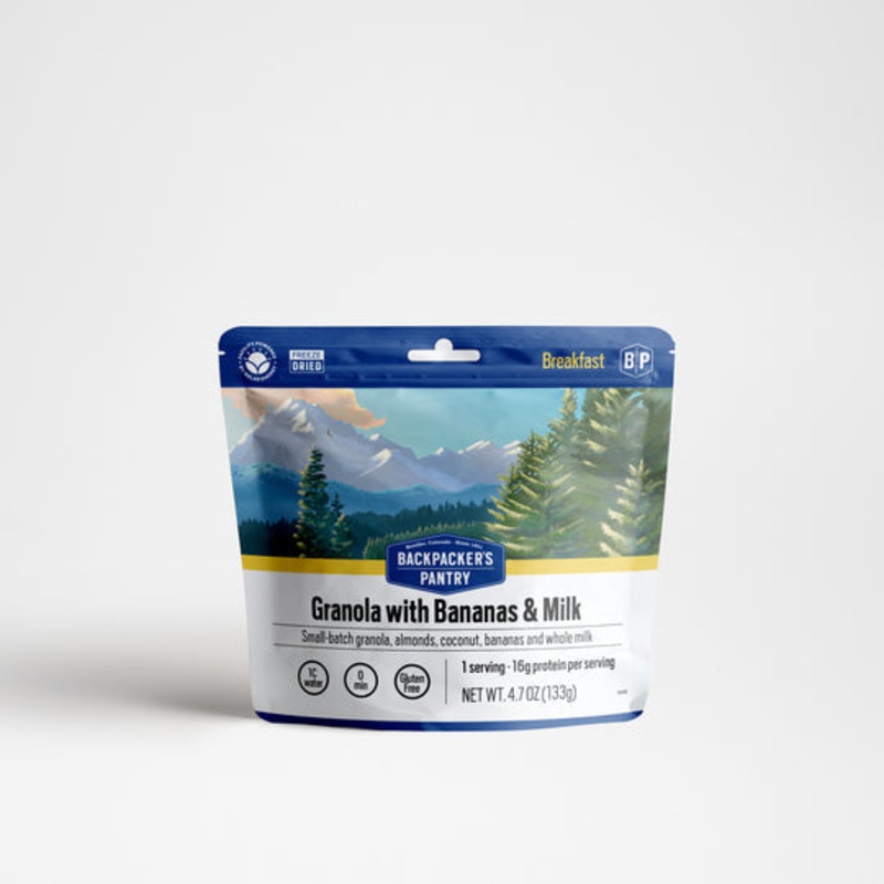 Backpackers Pantry – Granola w/ Banana’s, Milk and Almonds