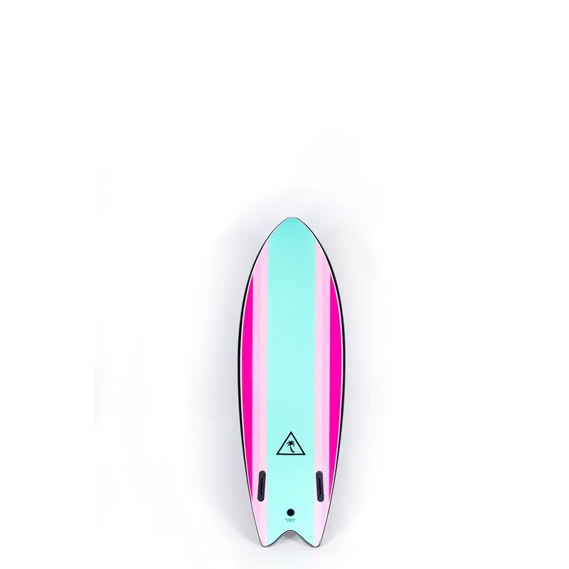 Catch Surf – RETRO FISH TWIN FIN Black Turquoise – 56 x 21.65 x 2.95 x 45L