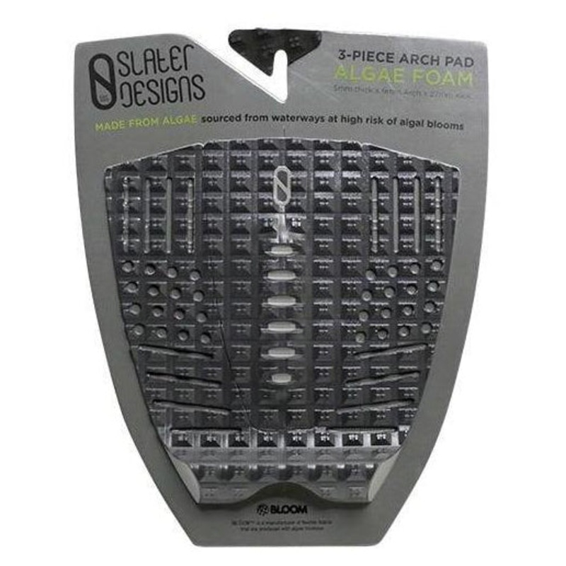Firewire Slater Designs 3 Piece Arch Tail Pad – Black/Grey