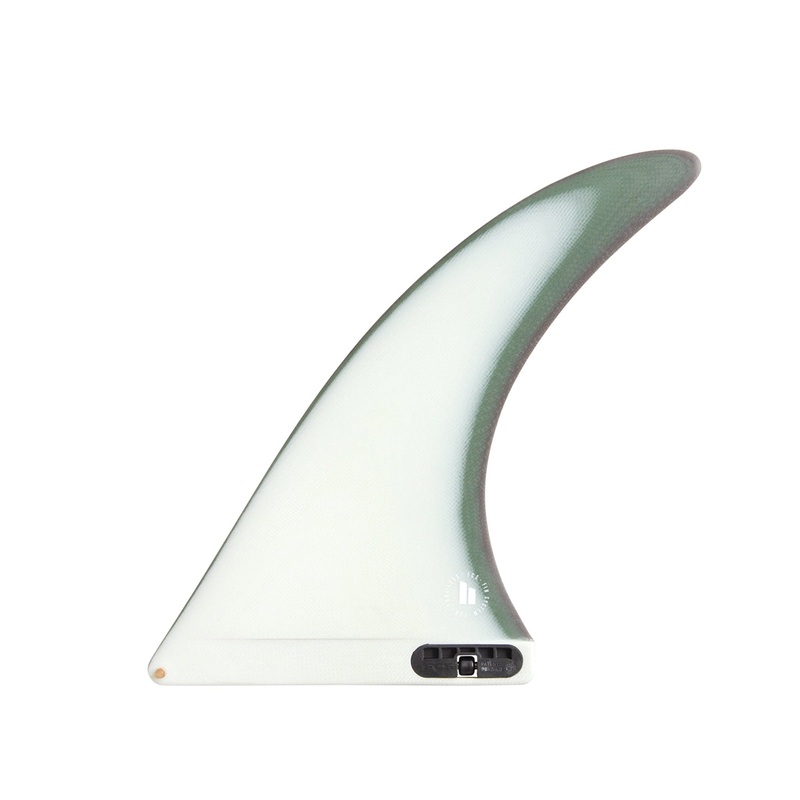 FCS II Flow 2 Performance Glass Longboard Surfboard Fin – 9.5″/Sand