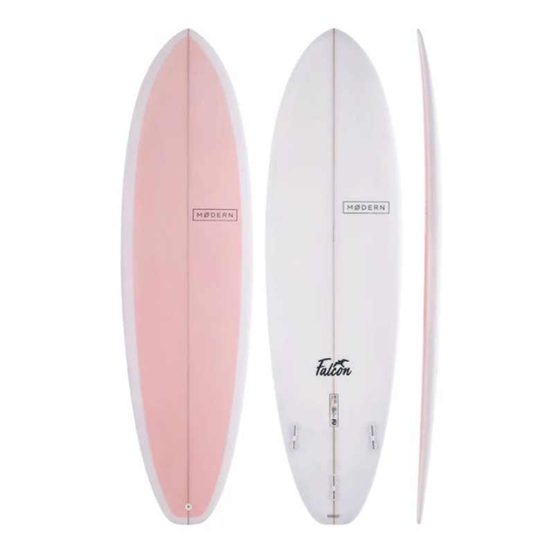 MODERN FALCON 7’6″ PU CANDY PINK FCS II 53L