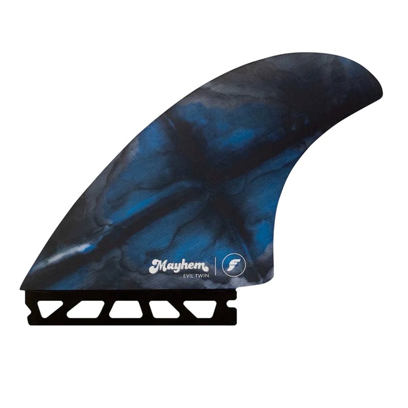 Futures X Mayhem Evil Twin 2+1 Surfboard Fins – Large/Blue