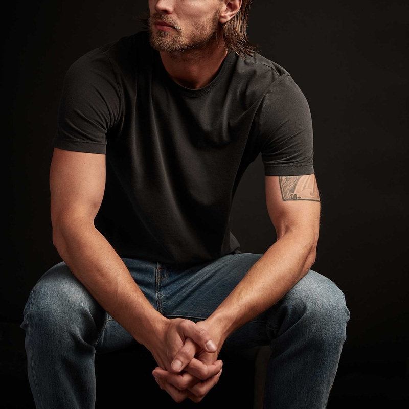 Short Sleeve Crew Neck – Carbon Pigment