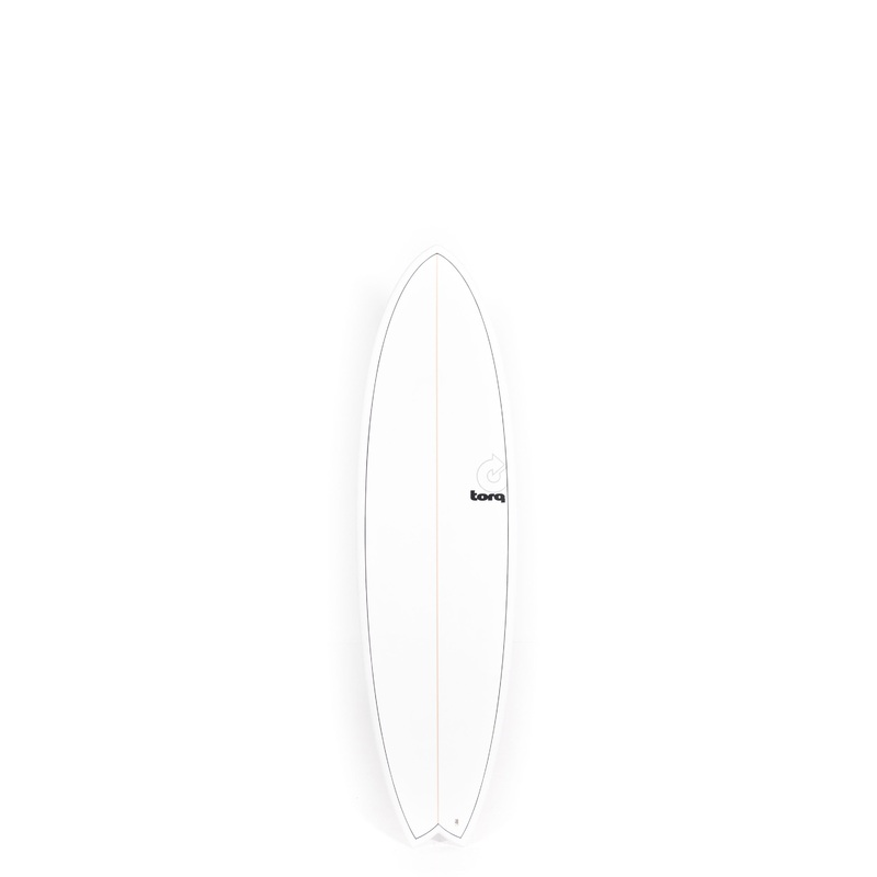 Torq Surfboards – MODFISH – White Pinline – 6’6″ x 21 x 2 5/8 – 39,6L