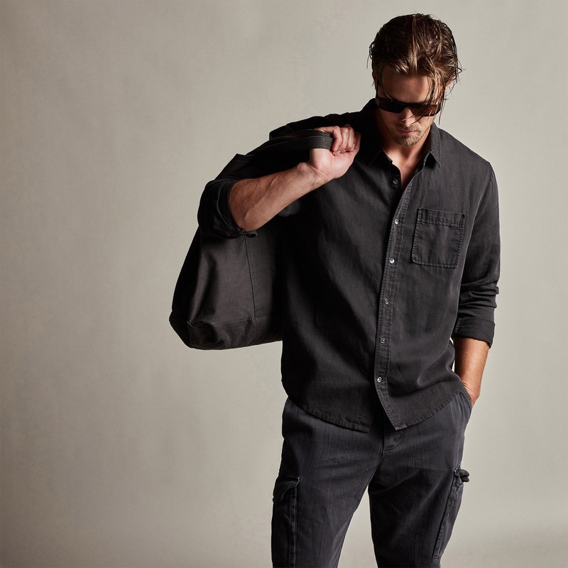Sierra Cotton Linen Shirt – Magma Pigment