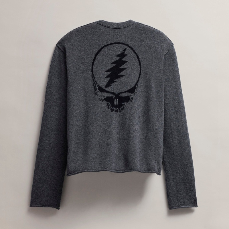 Women’s Grateful Dead Crew Neck Sweater – Flannel/Black