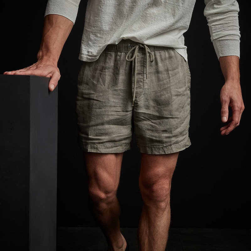 Lightweight Linen Short – Marjoram Pigment