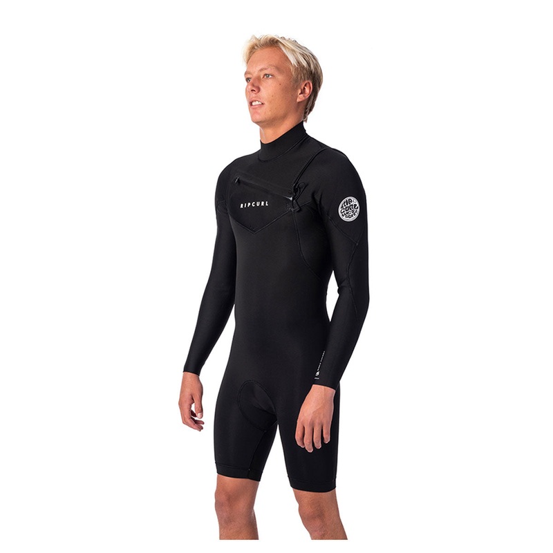Rip Curl Dawn Patrol Long Sleeved 2mm Chest Zip Springsuit – Black