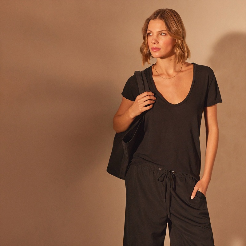 Stretch Jersey Short Sleeve – Black