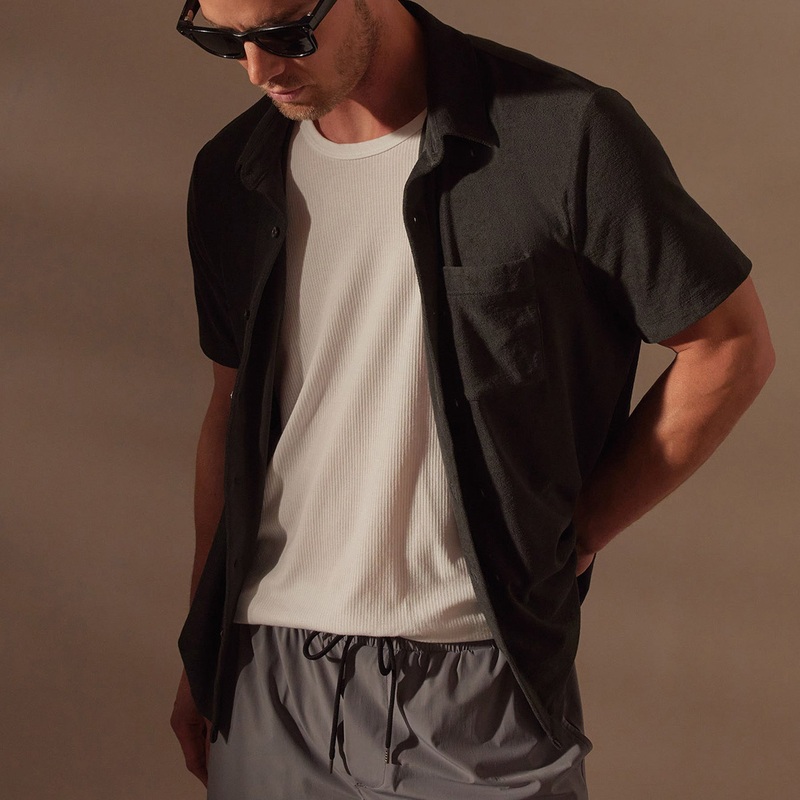 Cotton Terry Short Sleeve – Carbon