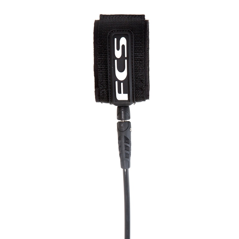FCS All Round Classic Leash-Black-6′ x 7mm