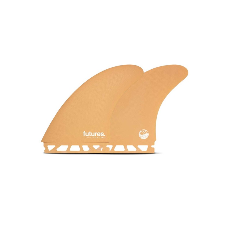 Futures Fins Zack Flores Fibreglass Twin Fin Set – Orange