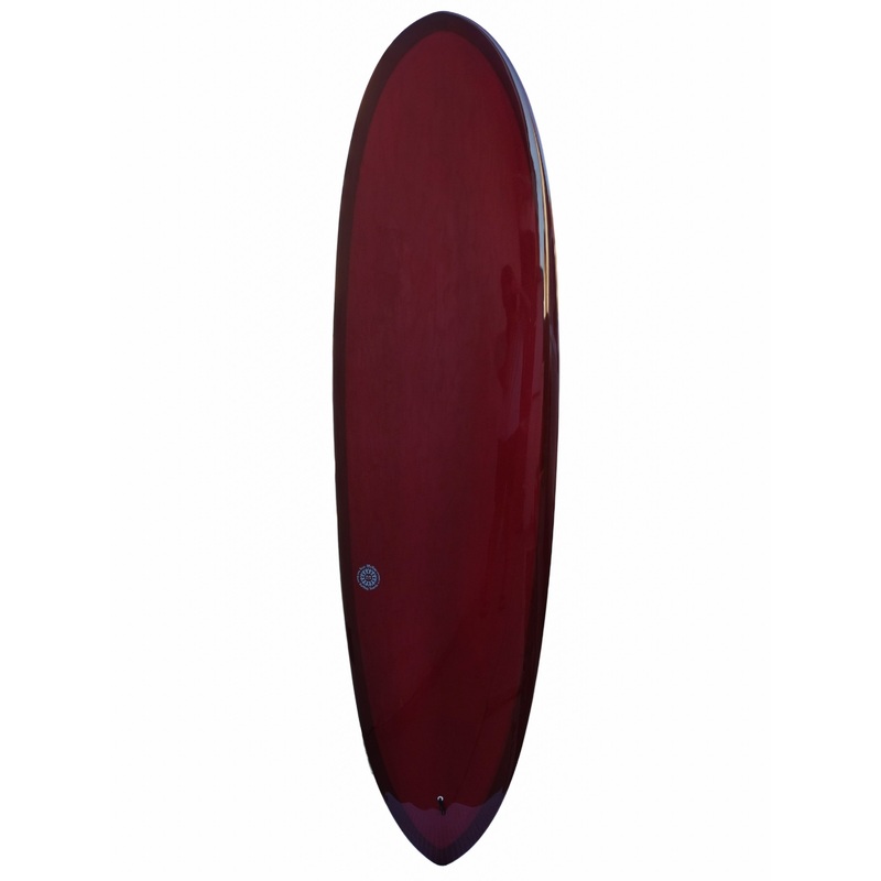 Hulled Whistle 6’10” Burgundy S Glass Gloss Polish
