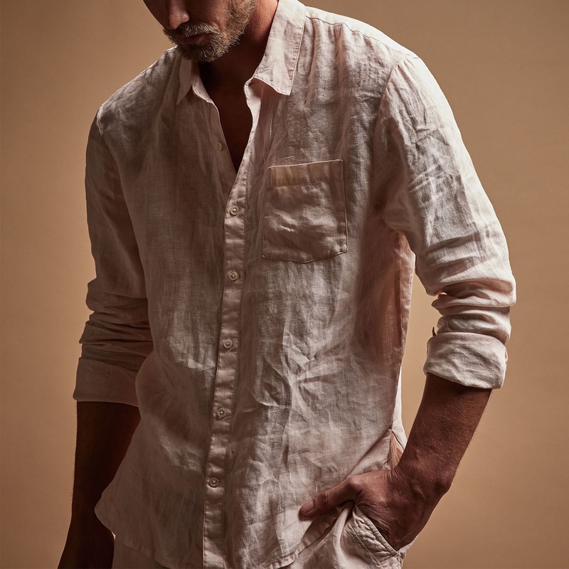 Lightweight Linen Shirt – Zephyr Pigment