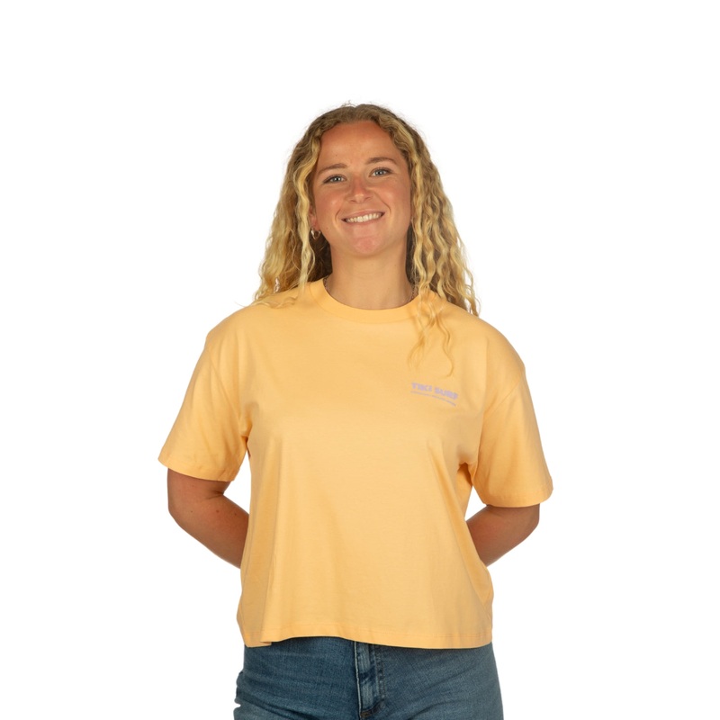 Tiki OG Surf Shop Womens T-Shirt Yellow
