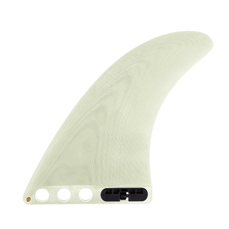 FCS II Single Fin Longboard Fin – Clear – 8″