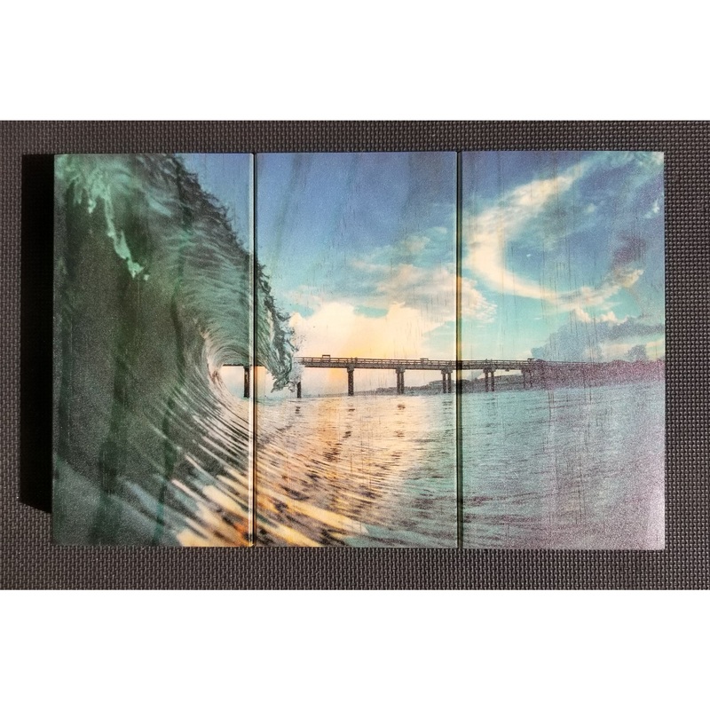 Jared Jeffs Saint Augustine Beach Watercolors Wood Print – 7″ x 10.5″