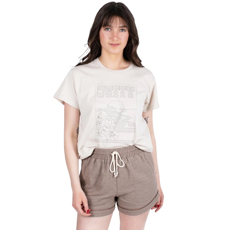 Jetty Jacquard Dune Women’s Walkshorts – Brown